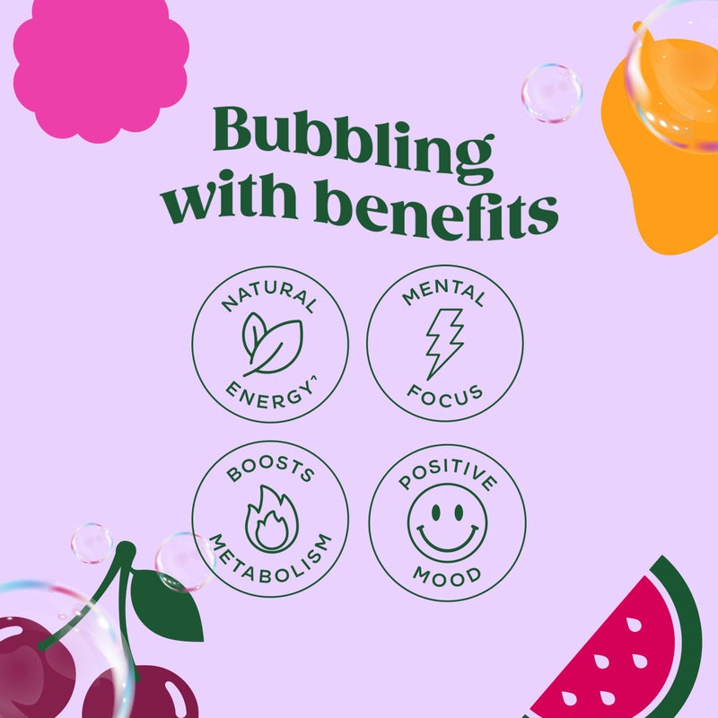 Bloom Nutrition مشروب الطاقة الفوار من بلوم للتغذية - مجموعة متنوعة - كافيين طبيعي، بدون سكر، 180 ملغ كافيين - غني بمضادات الأكسدة مع حبوب القهوة الخضراء، مستخلص الشاي الأخضر، بروبيوتيك - 12 أونصة 12 عبوة - Image 4